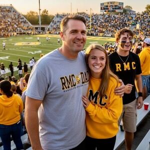 Jansport Randolph Macon College Dad T Shirt Men XL‎ Gray RMC Ashland VA Buzz